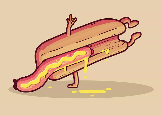 Poster Illustration Hotdog
