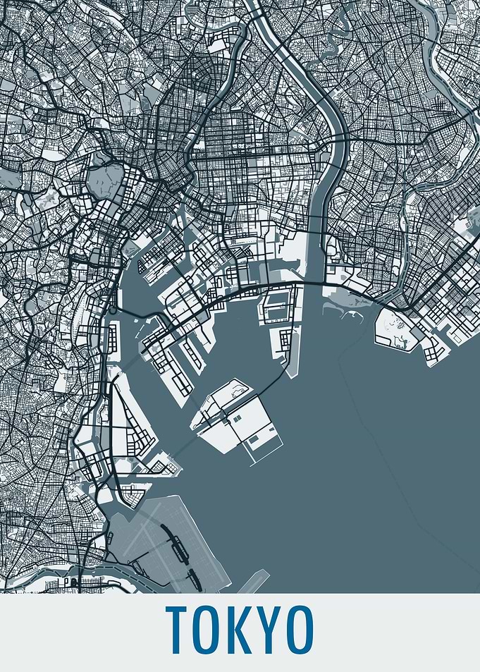 Tokyo City Map Japan