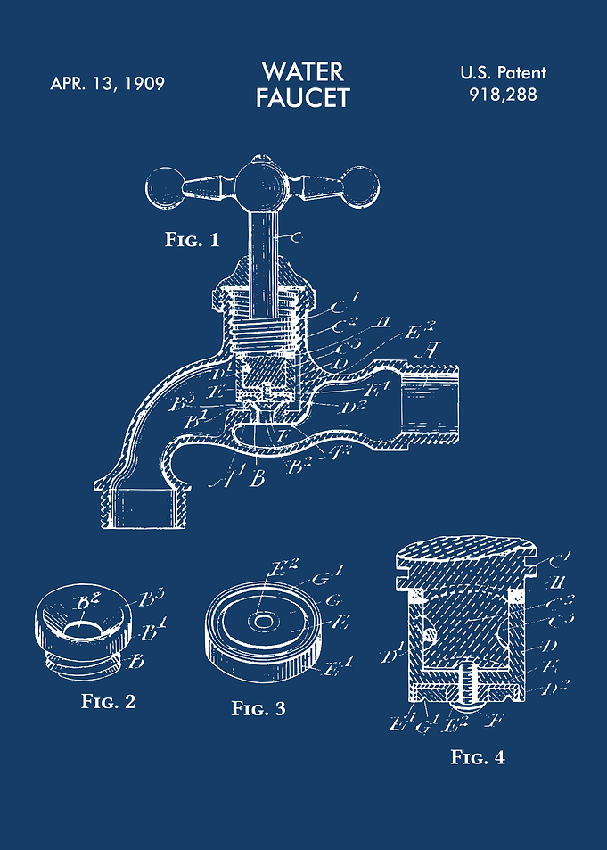 WATER FAUCET BLUE