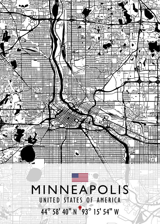 MINNEAPOLIS MAP USA