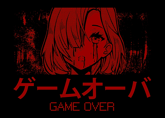 Anime Girl Kanji Vaporwave