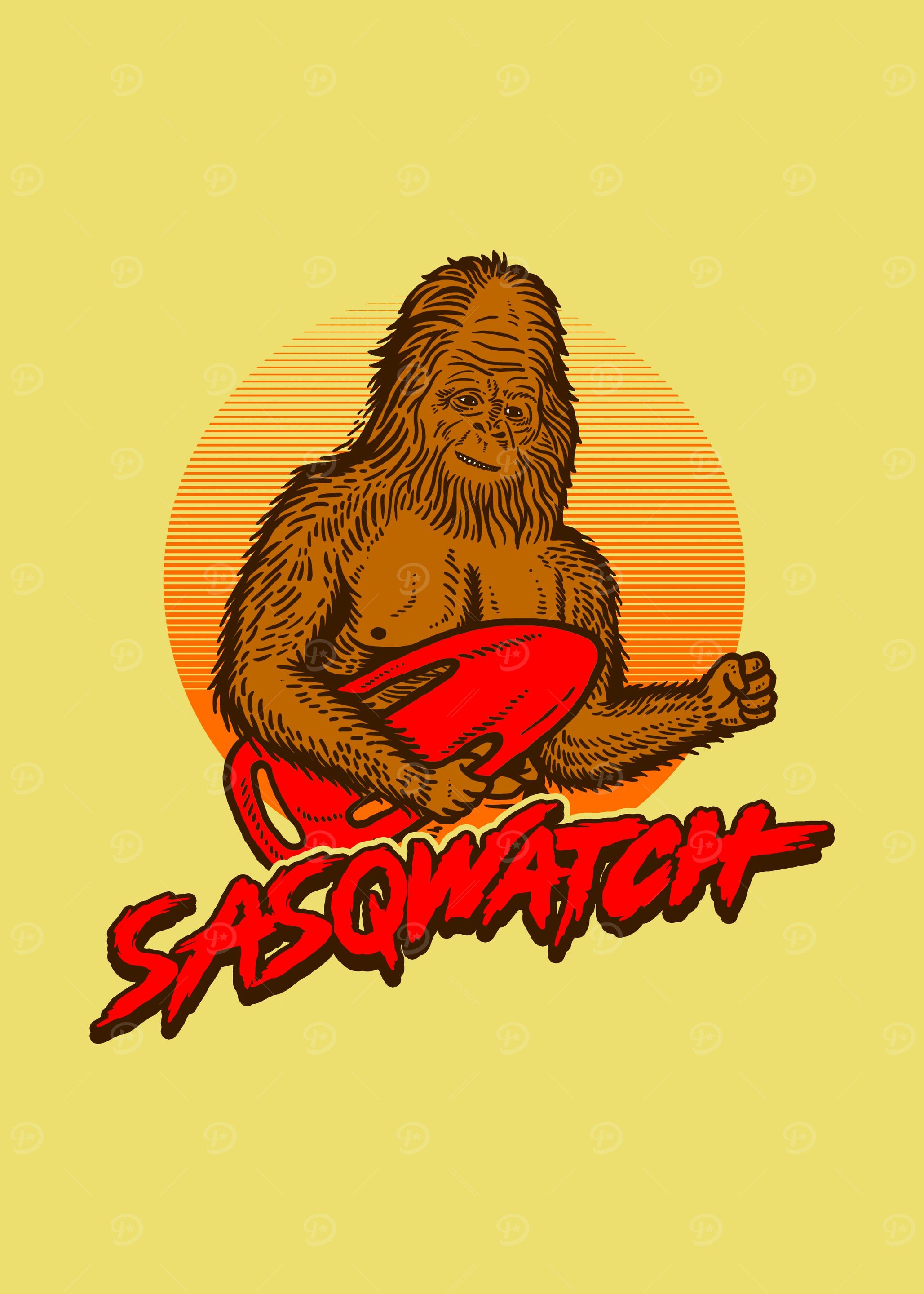 Sasq Watch Poster Bigfoot