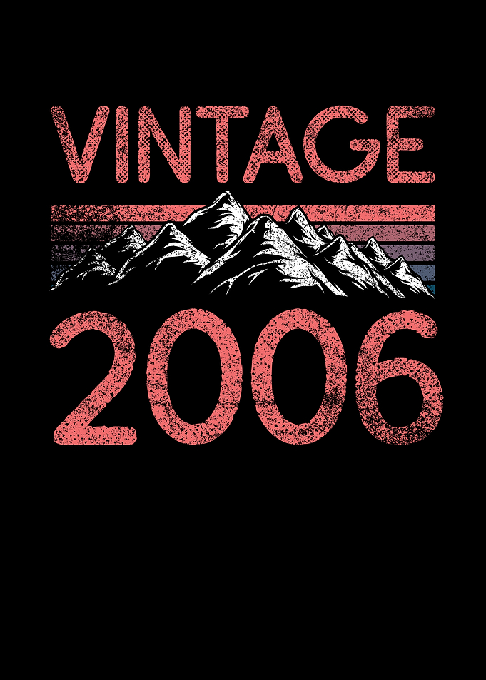 Birthday mountain Vintage