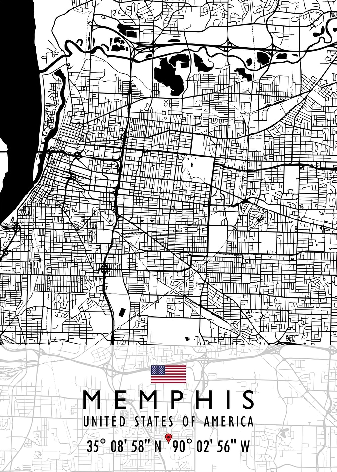 MEMPHIS MAP USA