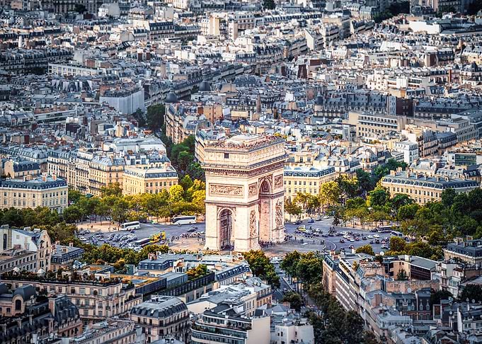 Paris Arc de Triomphe City