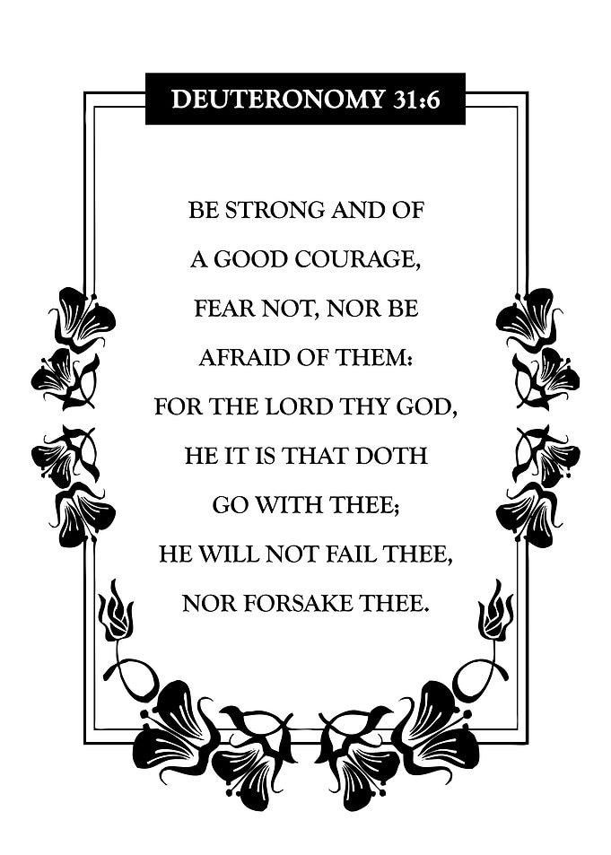 Deuteronomy 31 6
