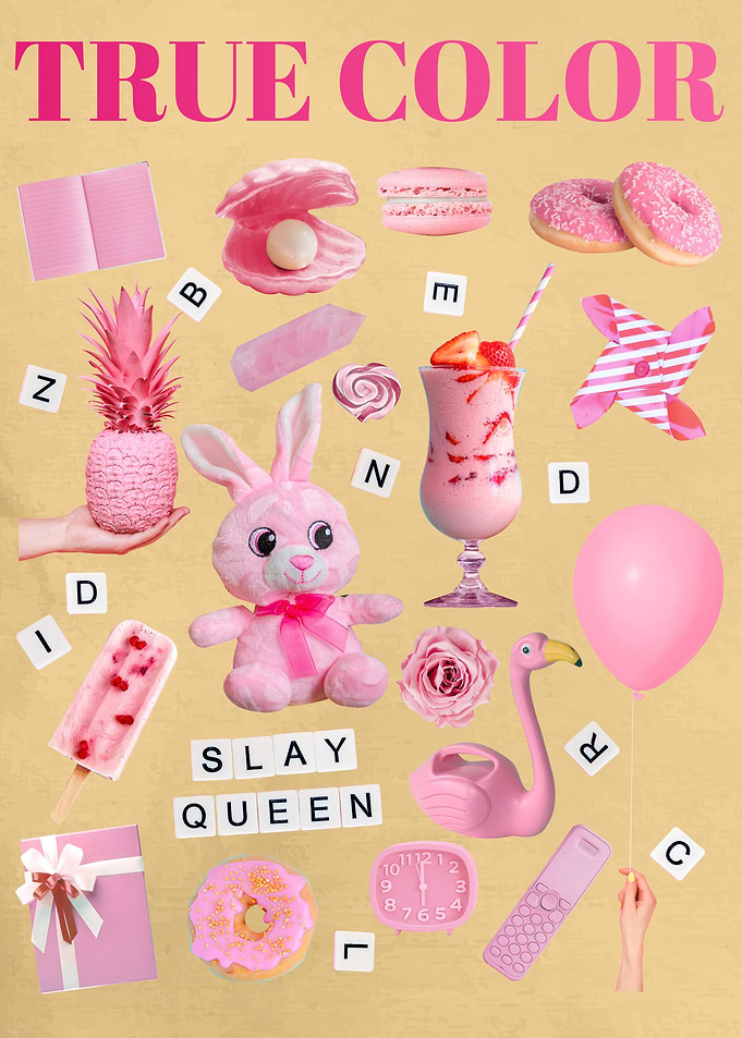 Pink Girly Pop Art