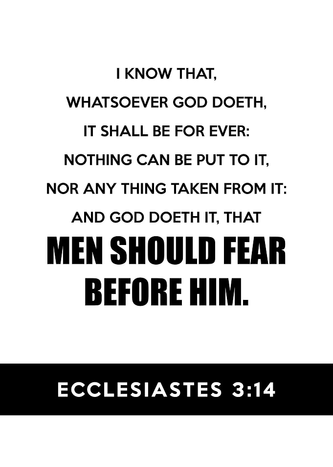 Ecclesiastes 3 14