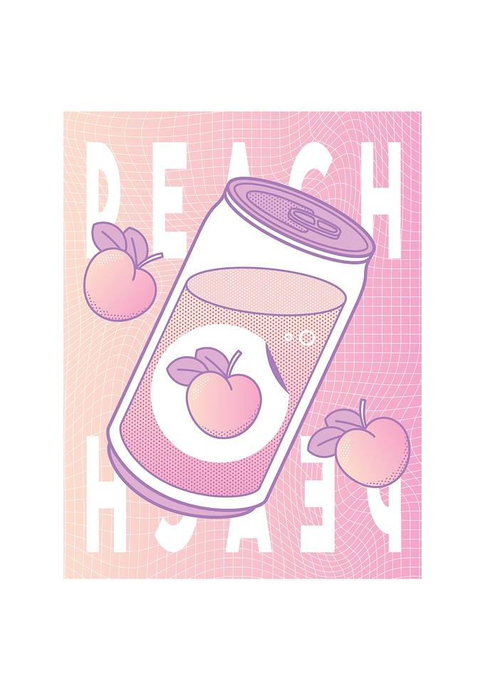 Vaporwave Fruit Drink Gift
