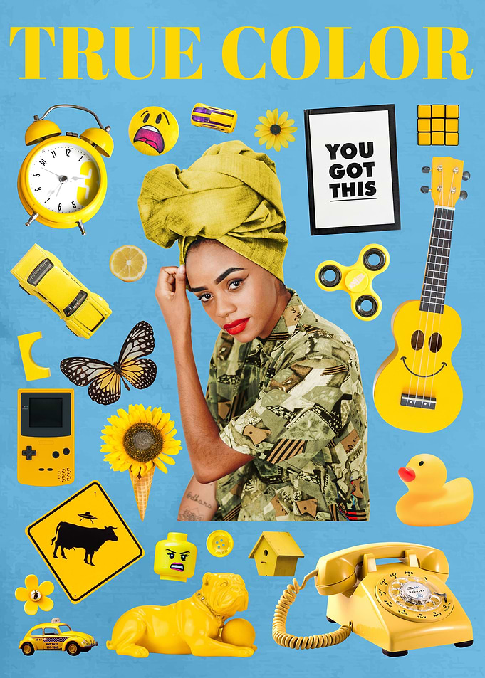 Yellow Pop Art