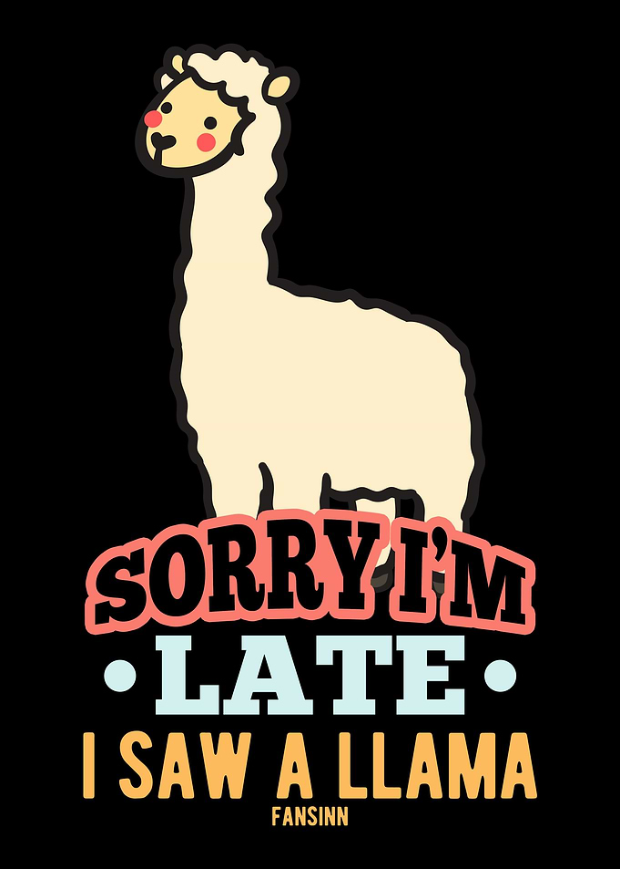 Sorry Im Late I Saw A Lla