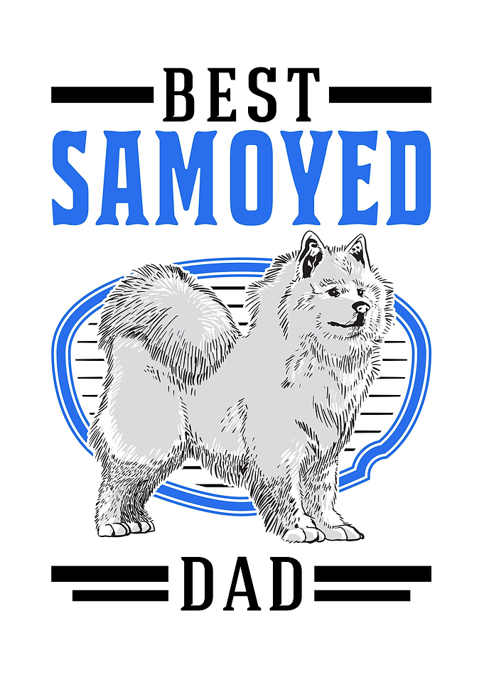 Best Samoyed Dad Sled Dog
