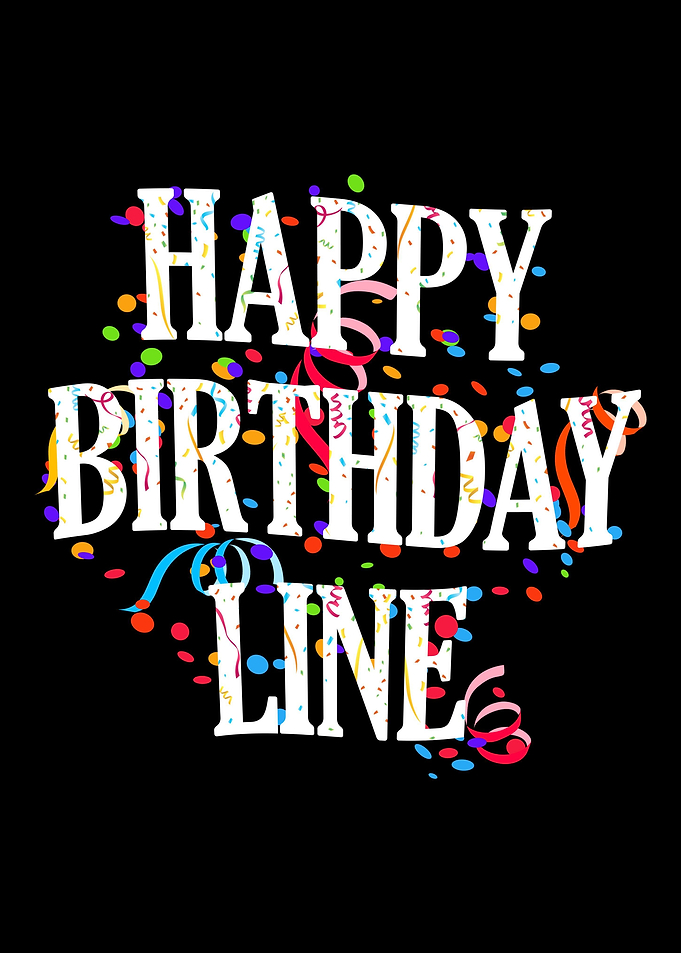 Happy Birthday Line