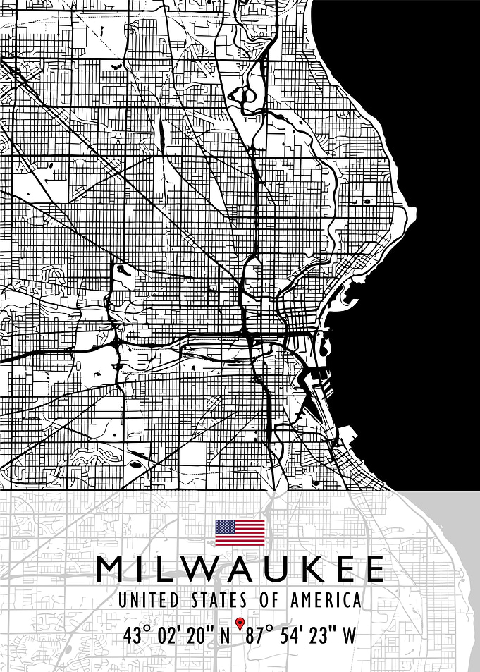 MILWAUKEE MAP USA
