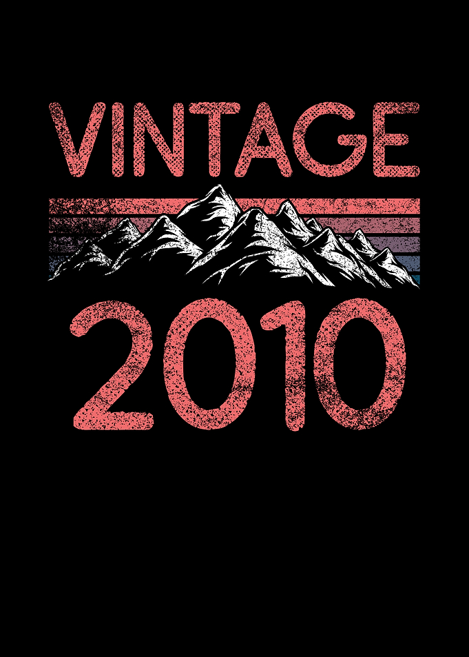 Birthday mountain Vintage