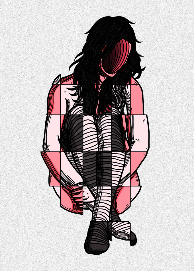 Girl on Socks