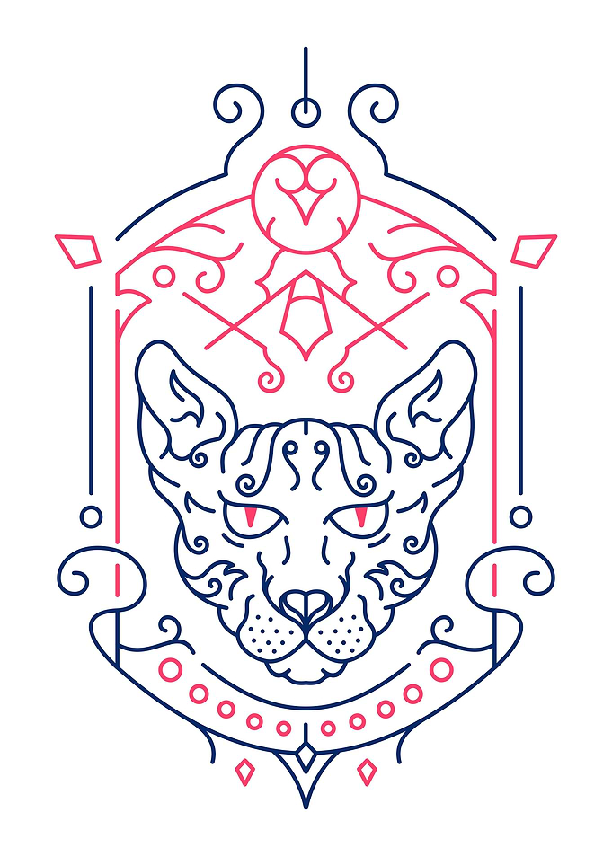 Sphynx Cat Decorative 3