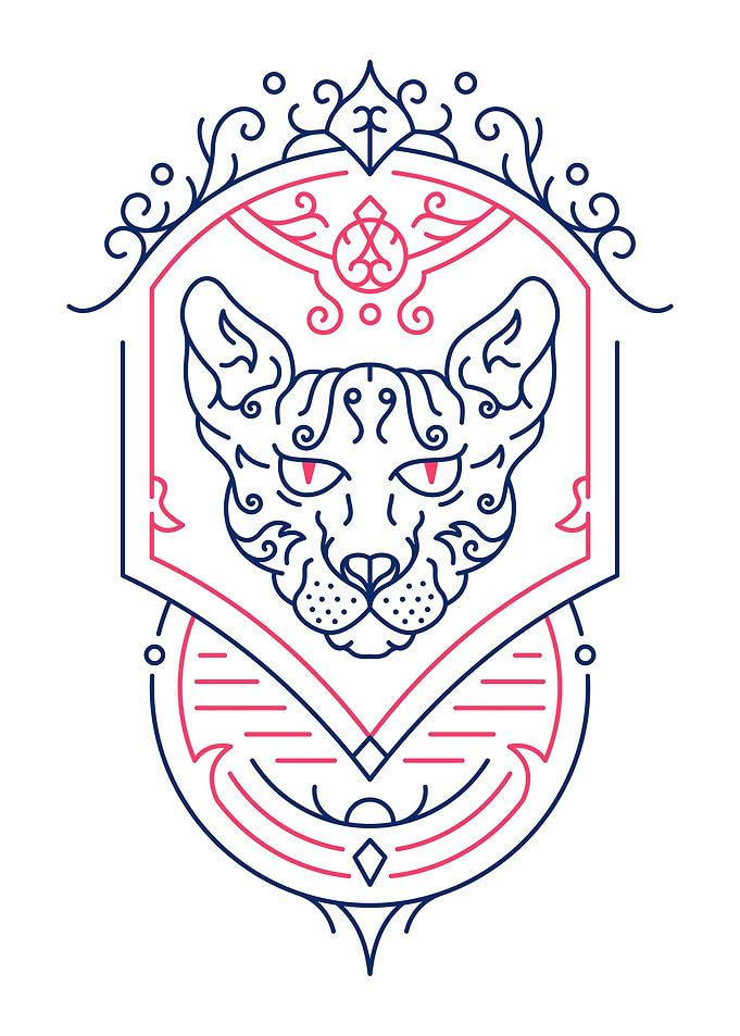 Sphynx Cat Decorative 1