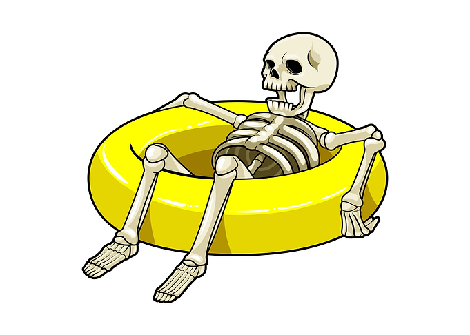 Skeleton Swimming