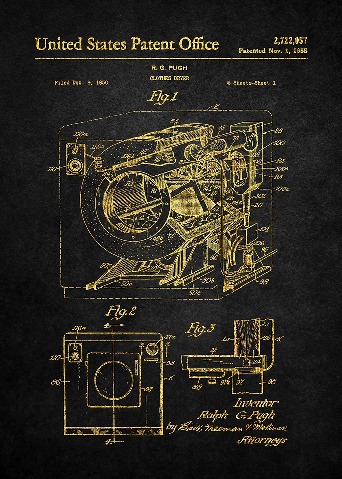 56 Clothes Dryer Patent