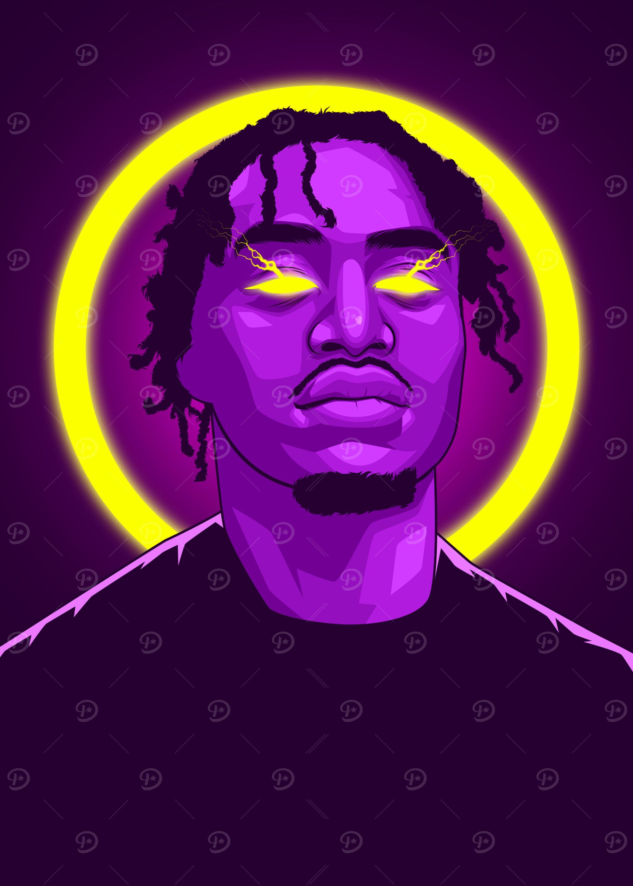 Lil Tjay Neon Rapper