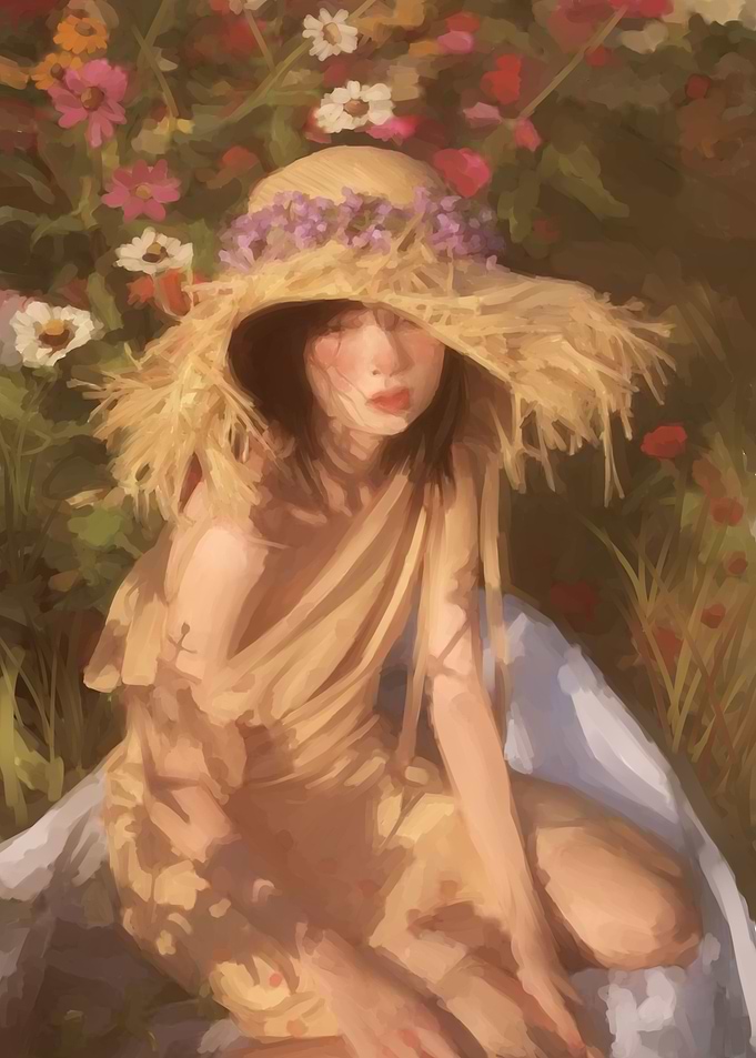 Painting of a girl