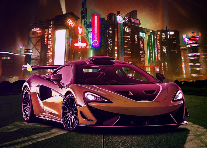 Orange McLaren 620r Neon