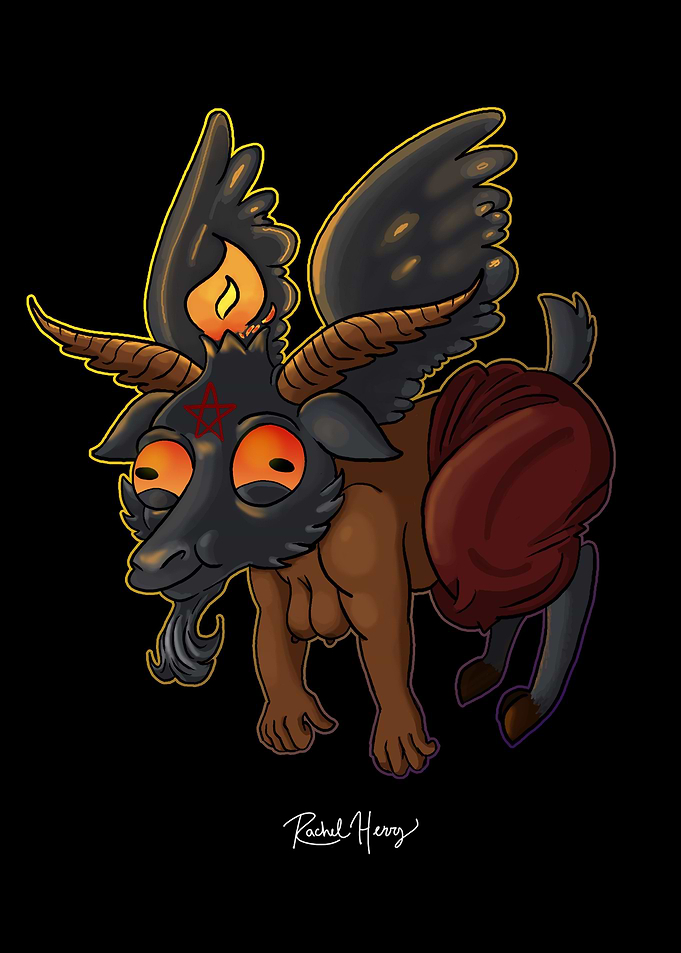 Cute and Derpy Baphomet