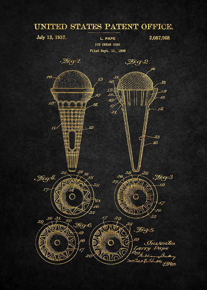67 Ice Cream Cone Patent