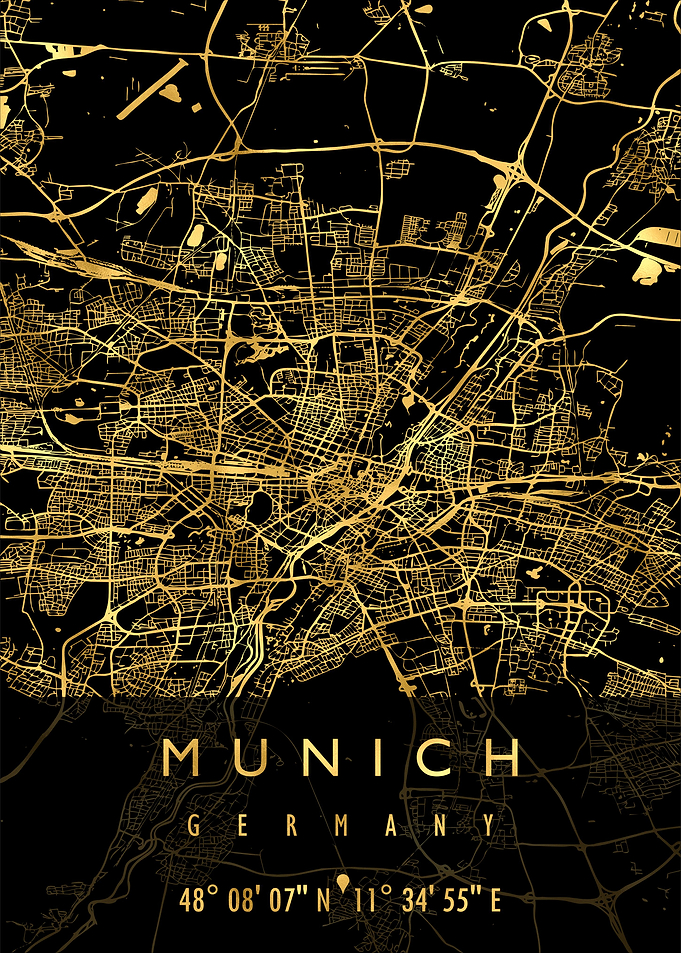 MUNICH MAP GERMANY