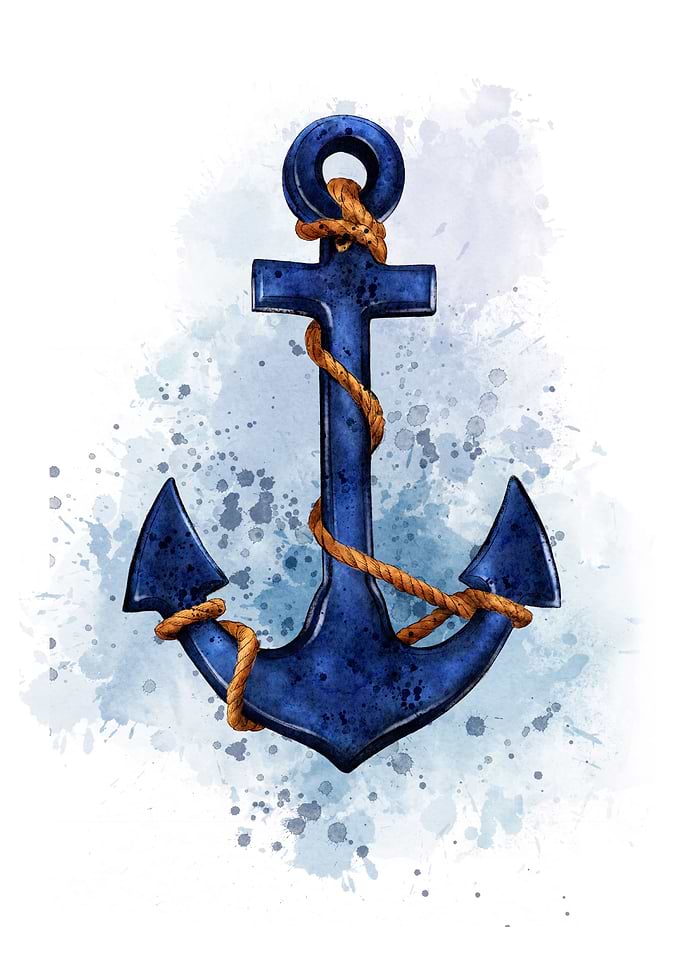 Ship Anchor abstract