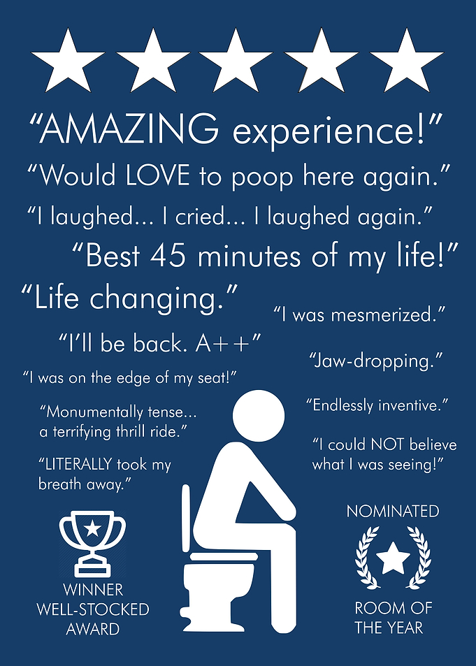 AMAZING TOILET BLUE