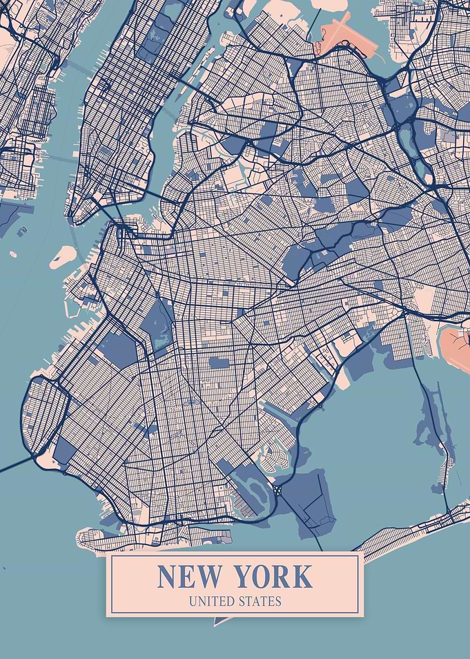 New York Breezy Map