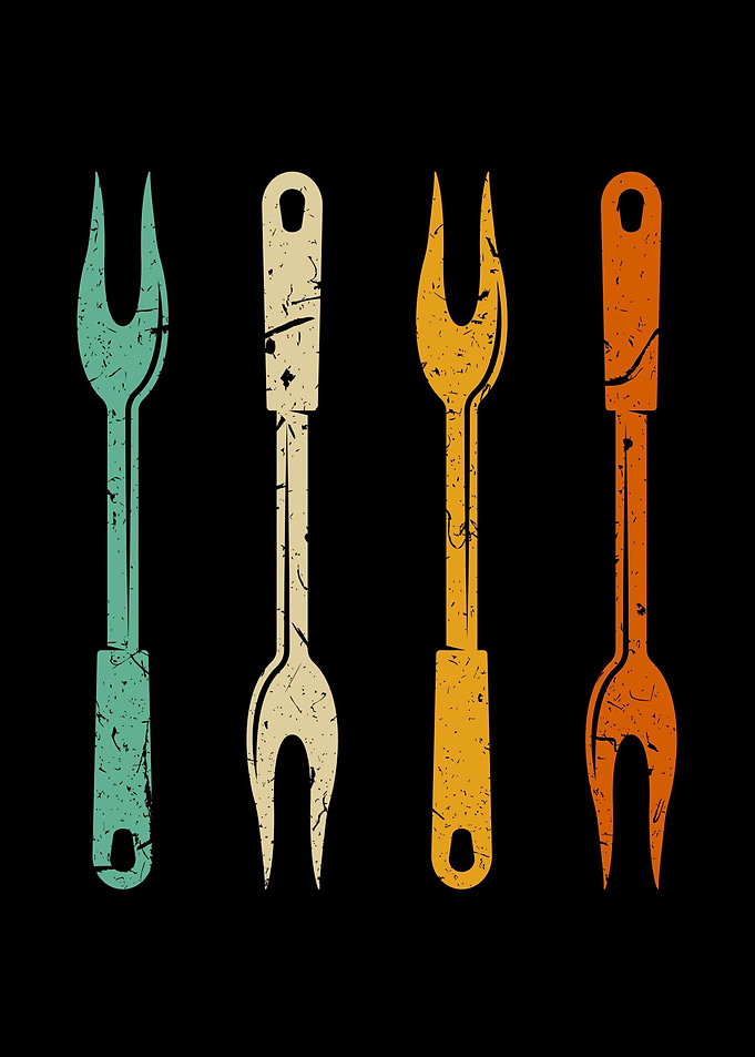 Vintage Meat Fork BBQ