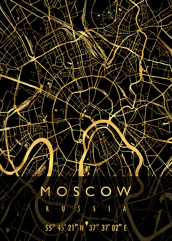 MOSCOW MAP RUSSIA