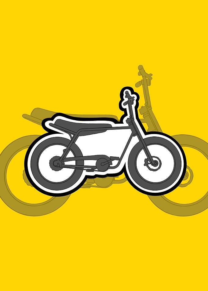 Cartoon super ebike