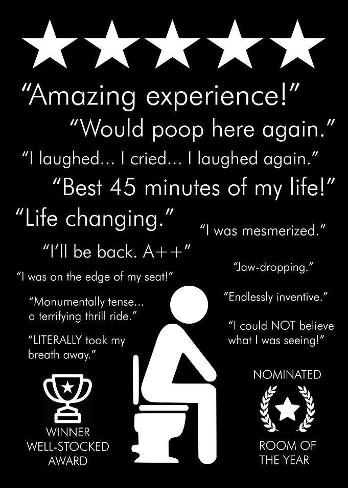 AMAZING TOILET BLACK