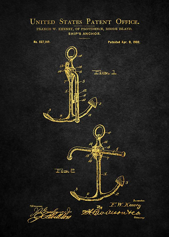 2 Ships Anchor Patent Pr