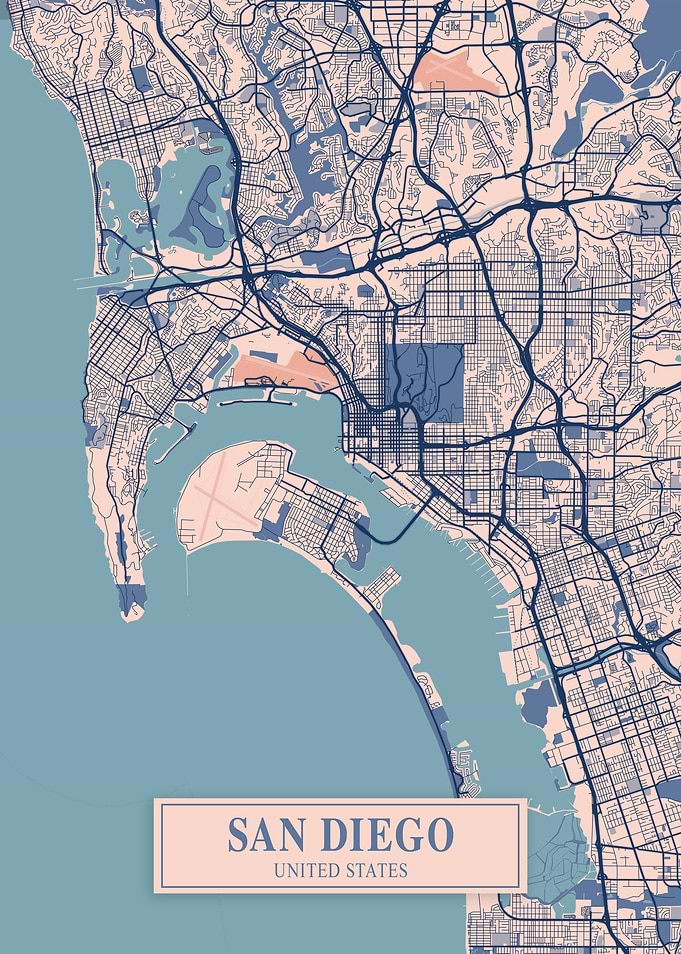 San Diego Breezy Map