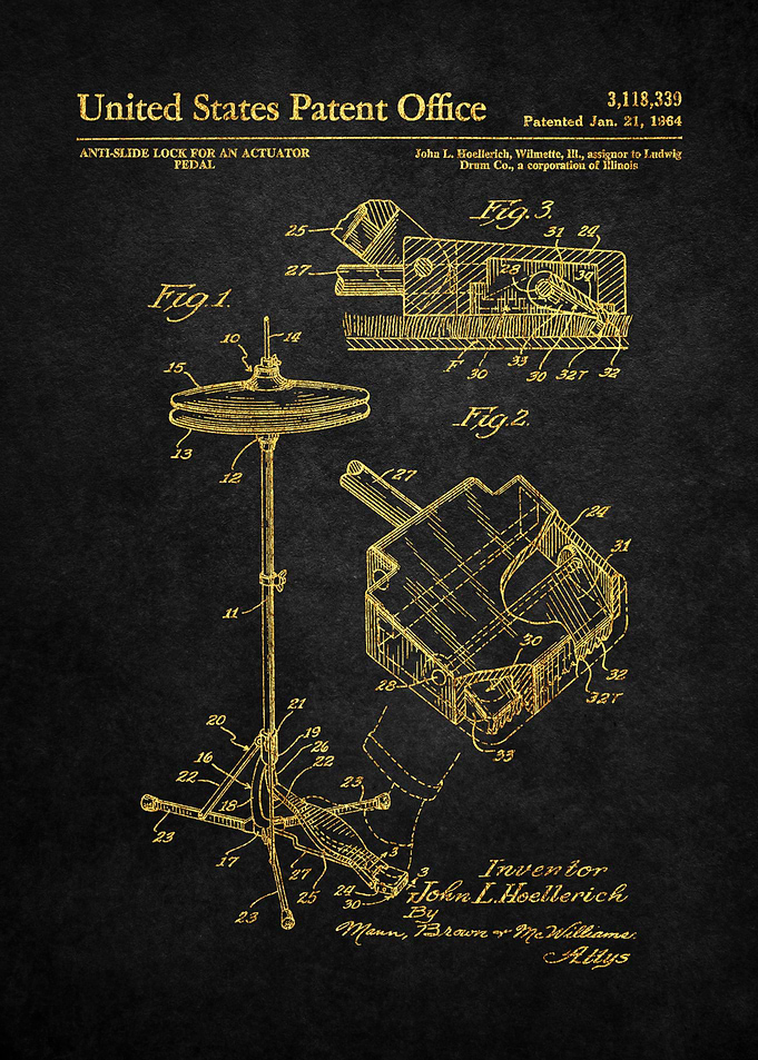 36 Hi Hat Stand Patent 19
