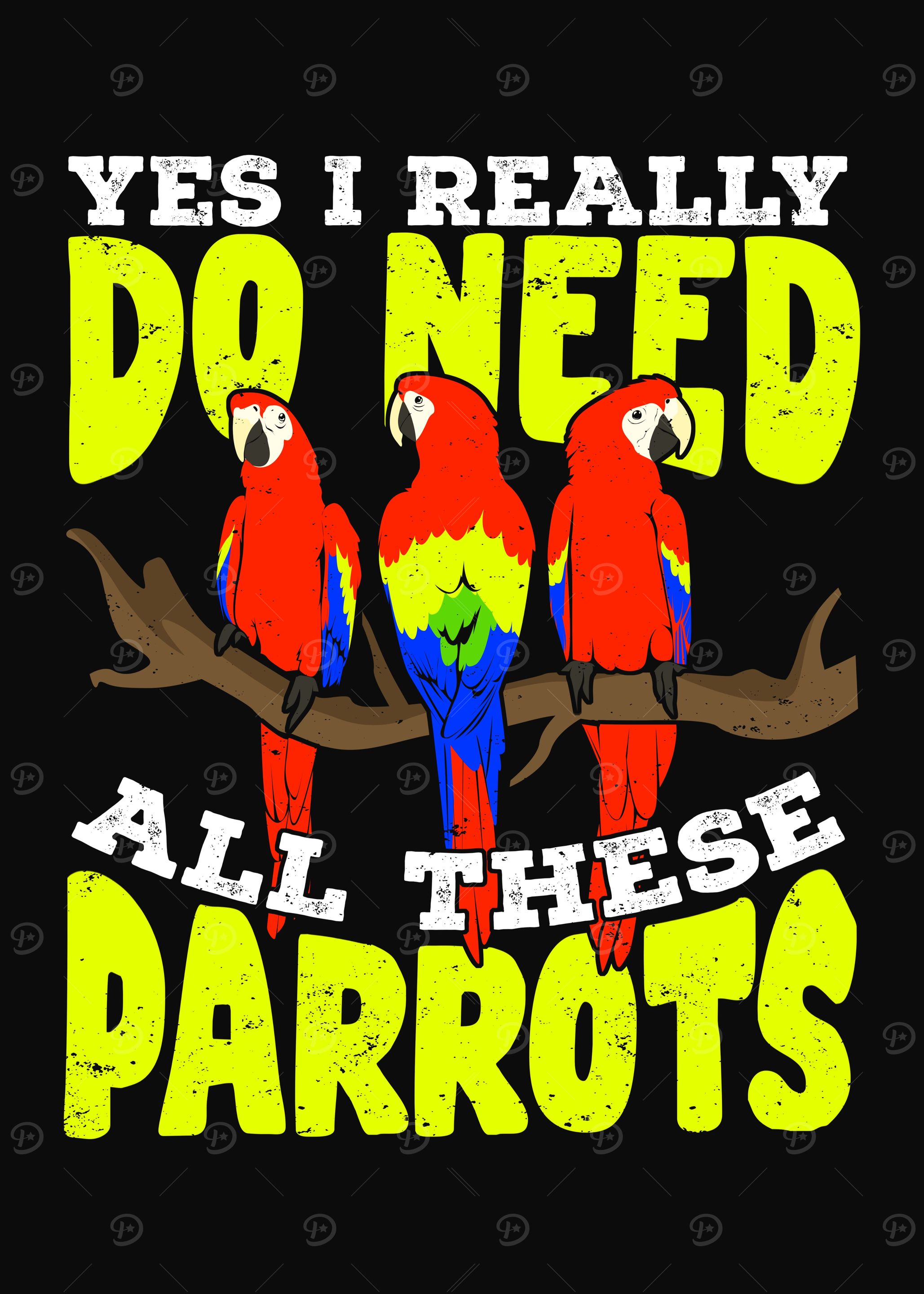 Scarlet Macaw Parrots