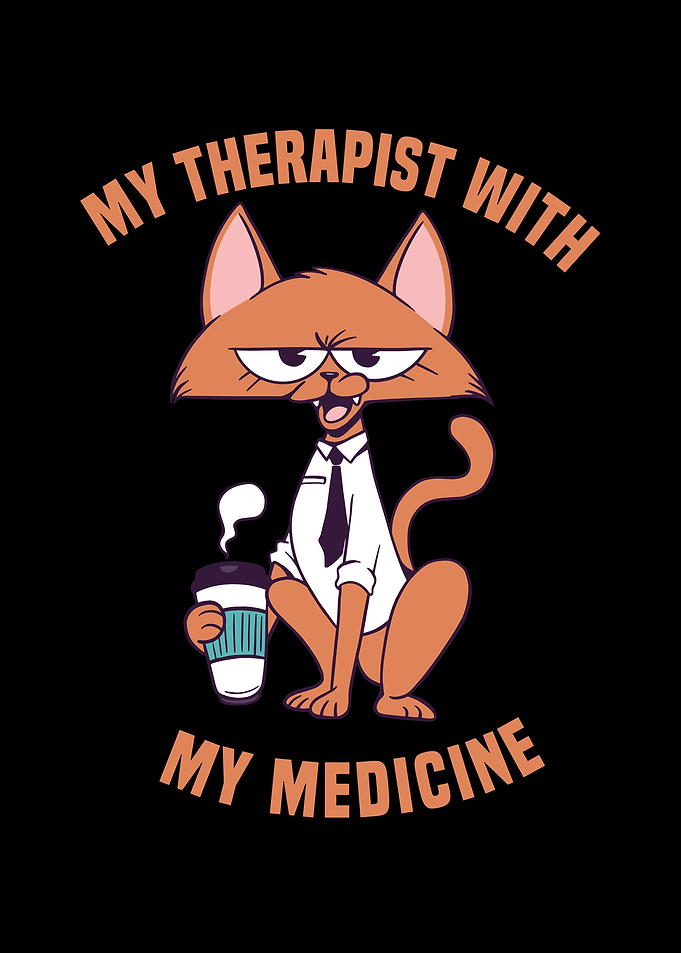 Funny Cat My Therapist