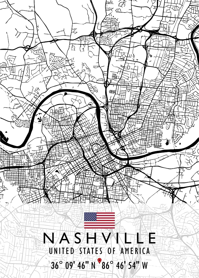 NASHVILLE MAP USA