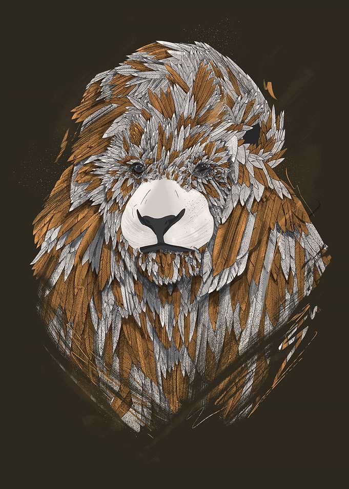 Feathered Lion