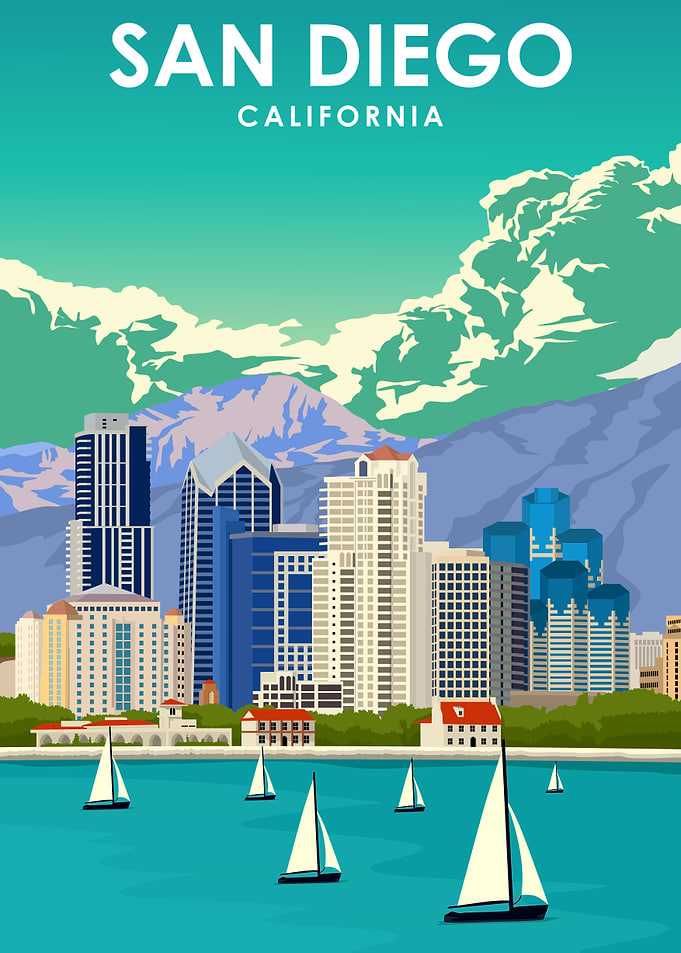 San Diego California Print