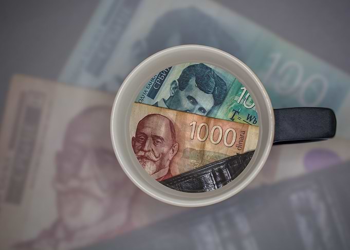 Serbian banknotes
