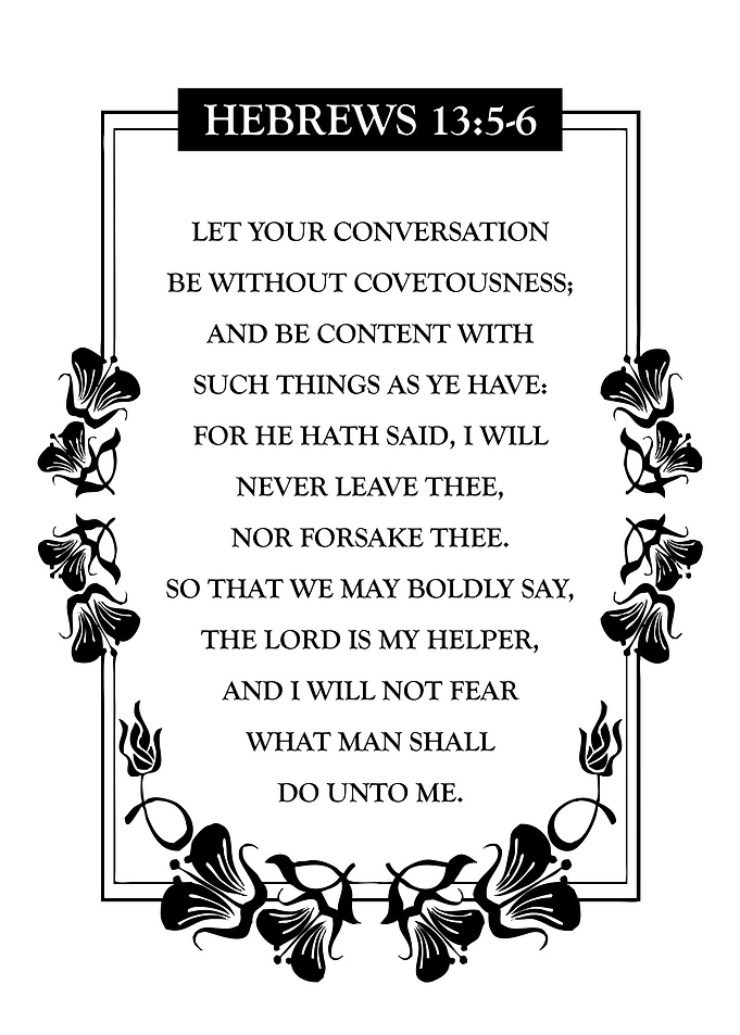Hebrews 13 5 6