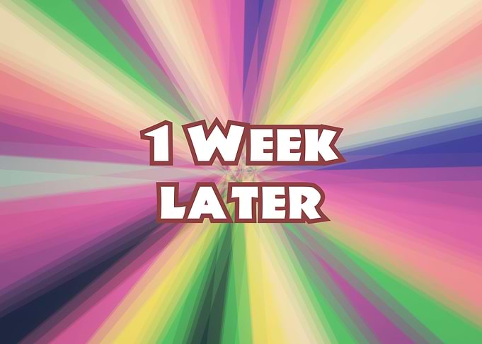 Time card 1 week later