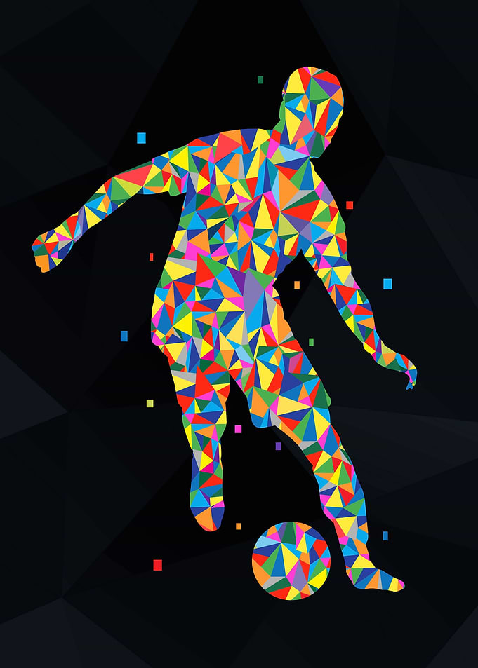 Soccer Player Pop Art