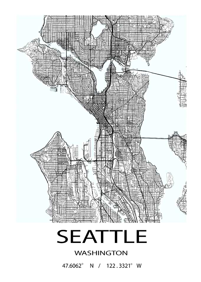Seattle Washington Map